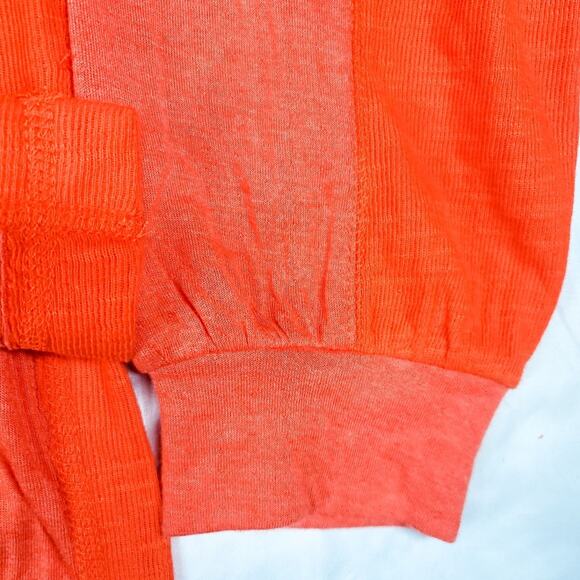 We the Free New orange Back at It oversized slouchy thermal henley size XS - Picture 10 of 15